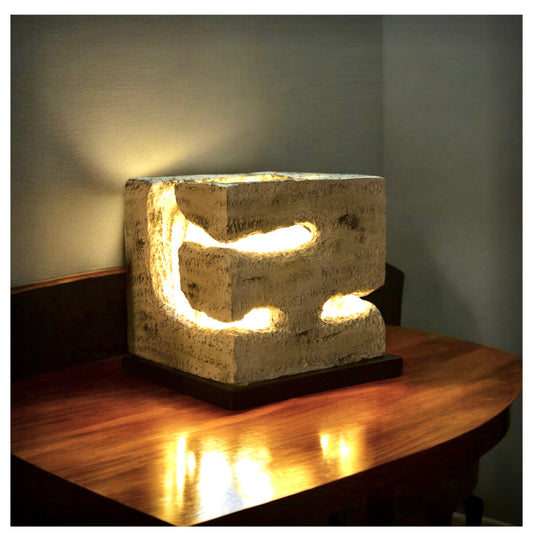 Modern Rock Cube Table Lamp