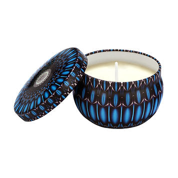 Boho Set of 4 Tin Candles (Multicolour)