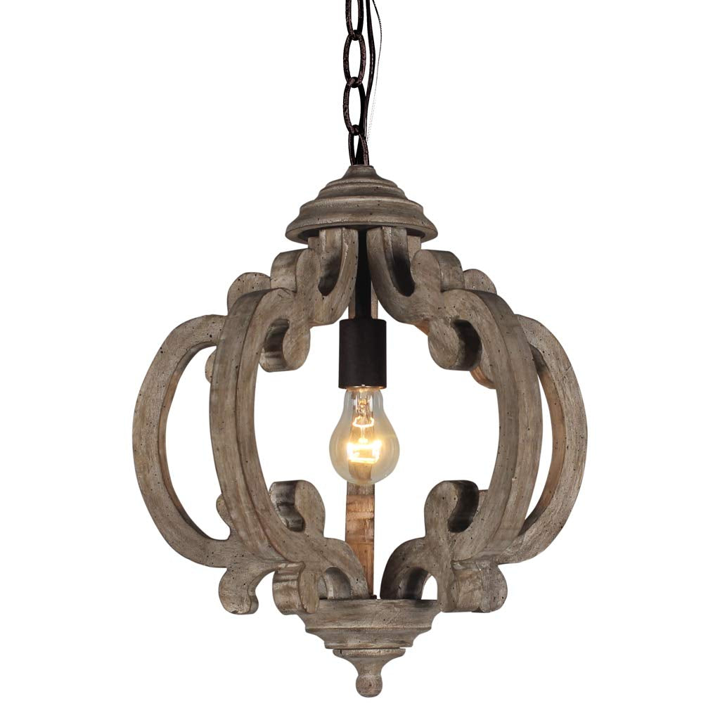 Wooden Farmhouse Rustic Handing Pendant Light